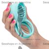 Anillo con vibracion de silicona con carga USB